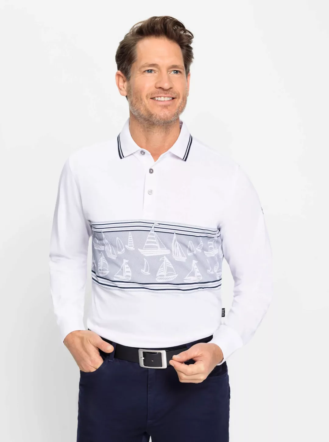 nicht definiert Poloshirt "Langarm-Poloshirt" günstig online kaufen