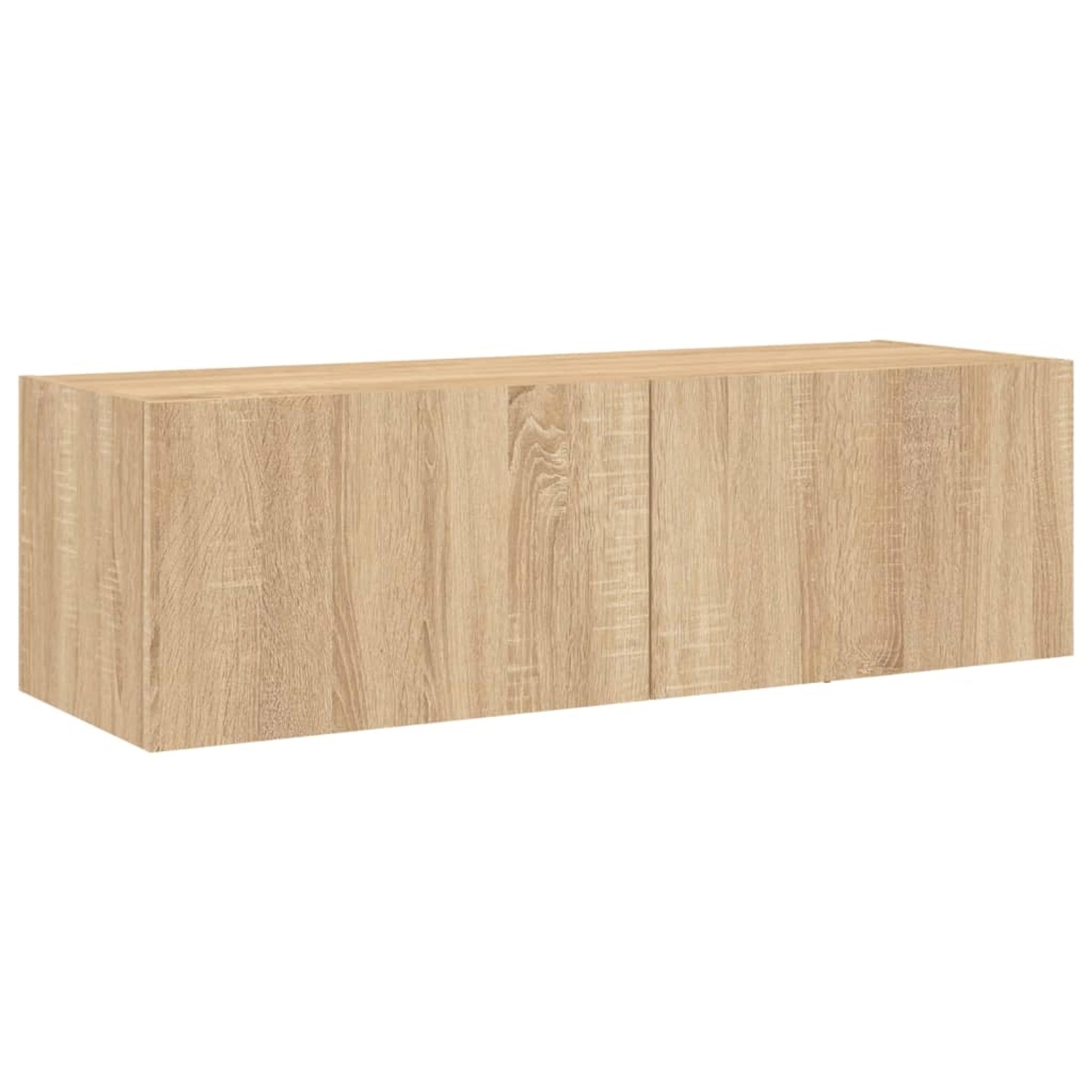 VidaXL TV-Wandschrank mit LED-Leuchten Sonoma-Eiche 100x35x31 cm günstig online kaufen