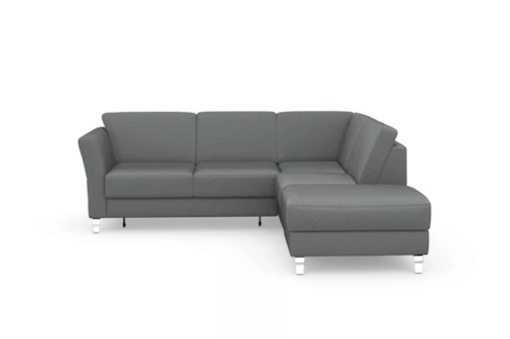 sit&more Ecksofa »Visby L-Form«, Wahlweise mit Bettfunktion und Stauraum, f günstig online kaufen