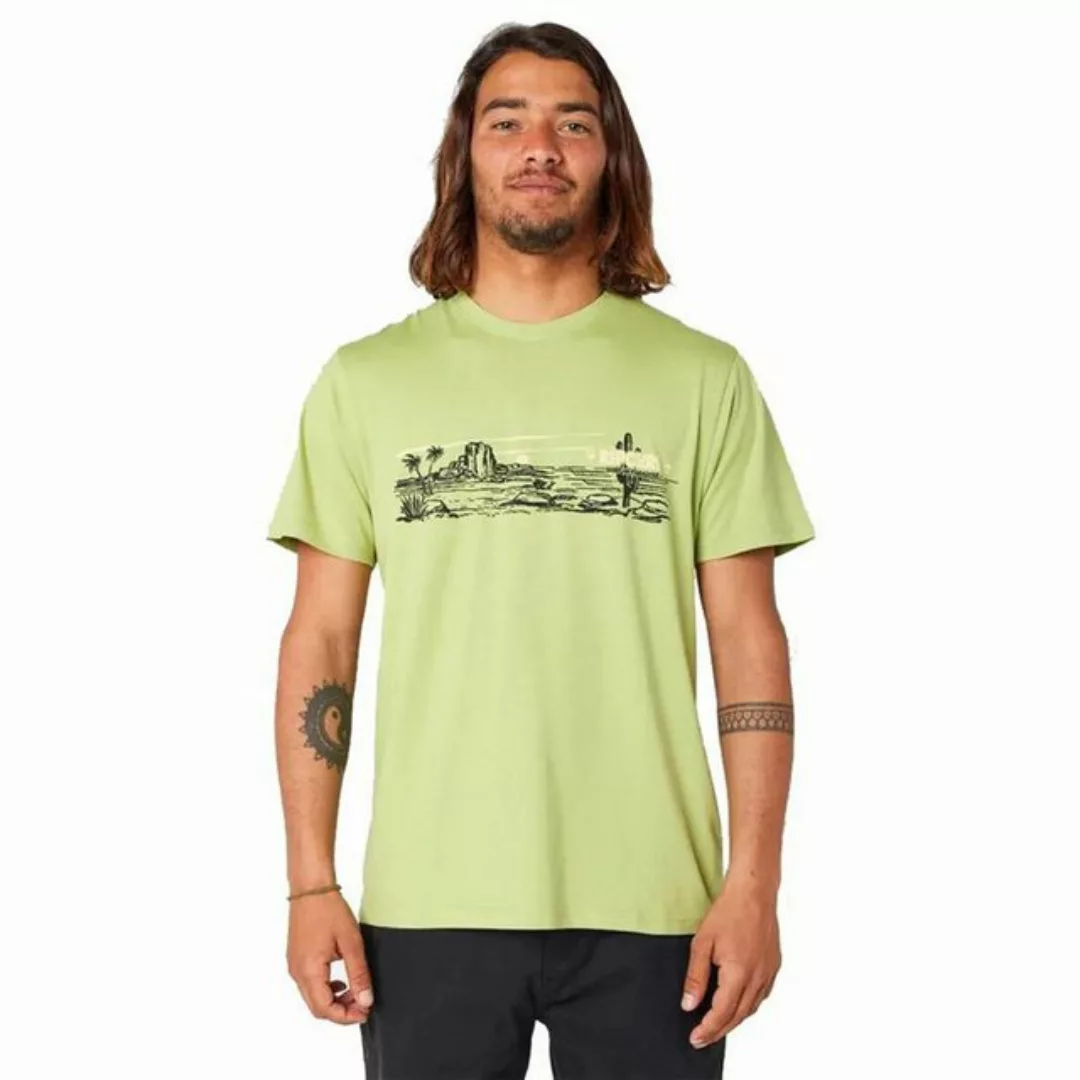 Rip Curl T-Shirt Herren Kurzarm-T-Shirt Rip Curl Paradise Land Hellgrün günstig online kaufen