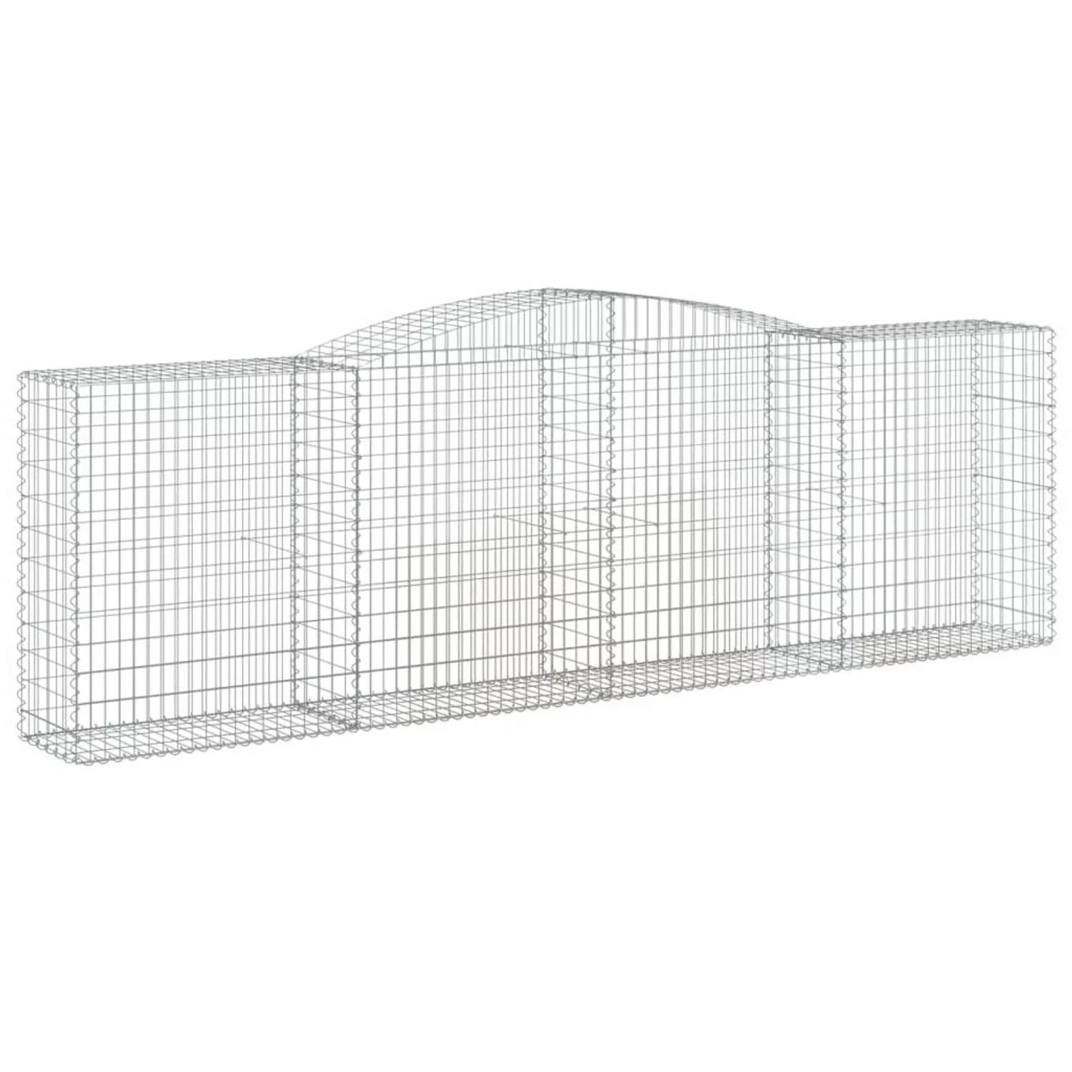 Vidaxl Gabionen Mit Hochbogen 20 Stk 400x50x120/140cm Verzinktes Eisen günstig online kaufen