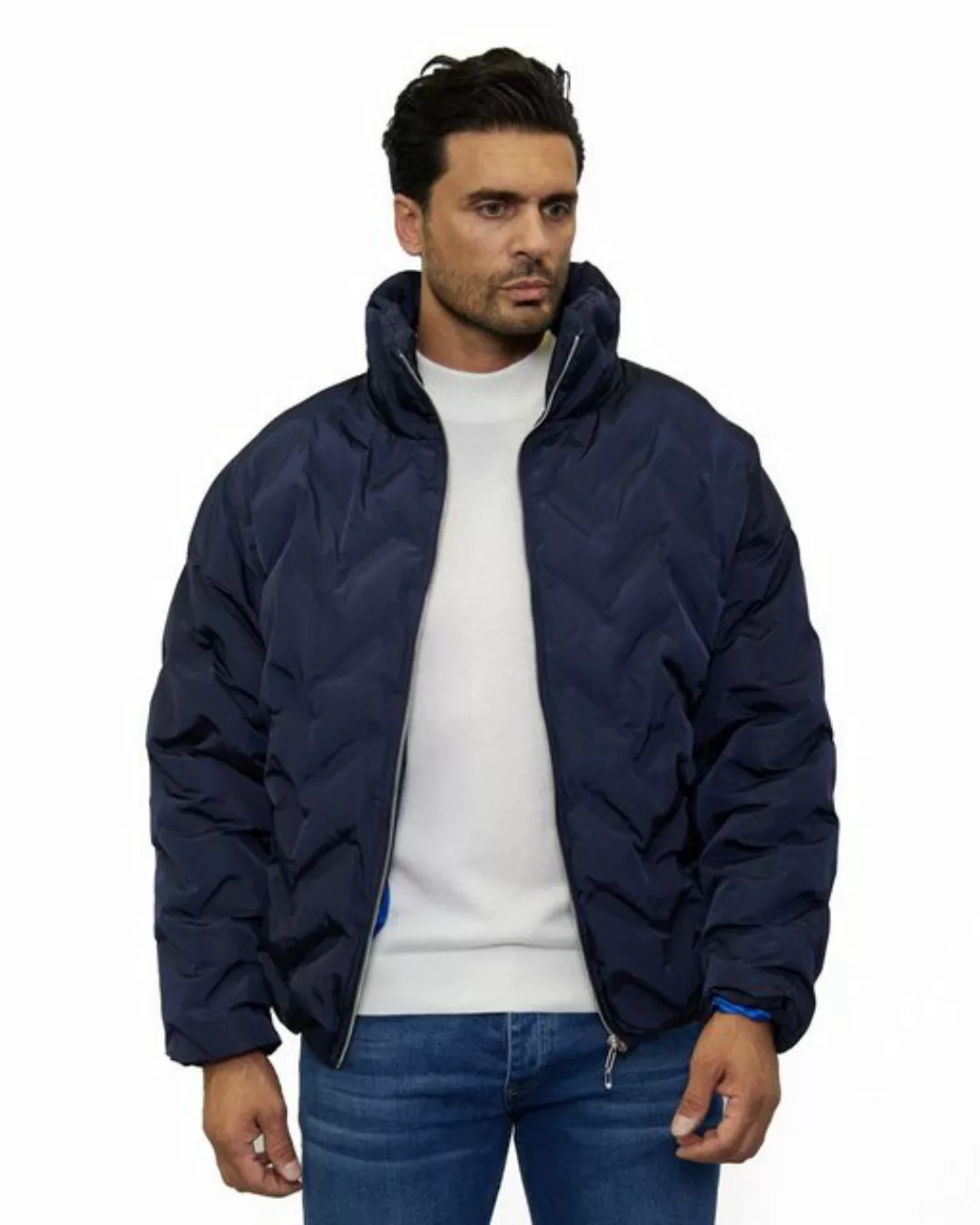 Denim Distriqt Winterjacke Herren Bomberjacke, gesteppte Winterjacke in Ove günstig online kaufen