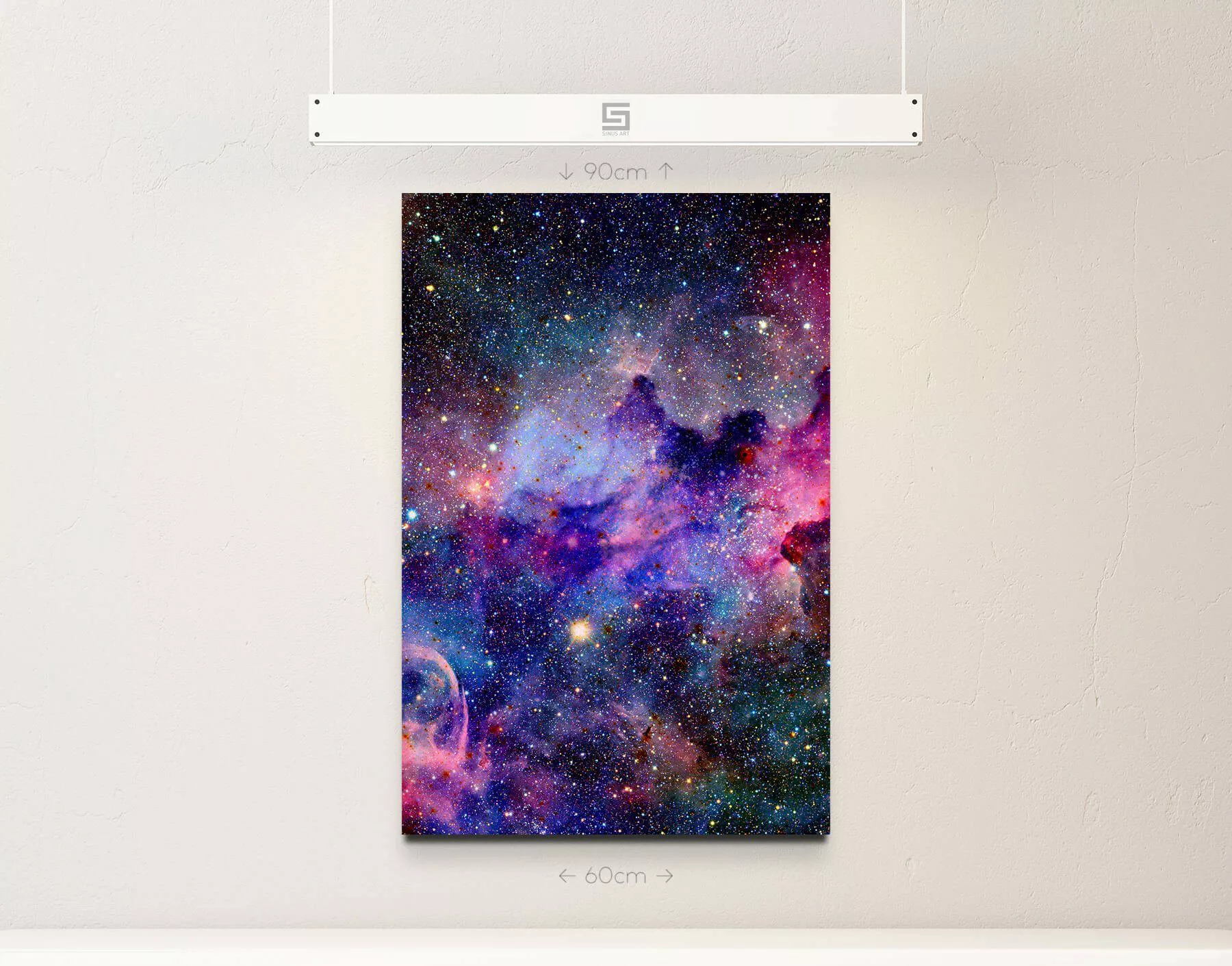 Sinus Art Leinwandbild Nebel und Galaxien günstig online kaufen