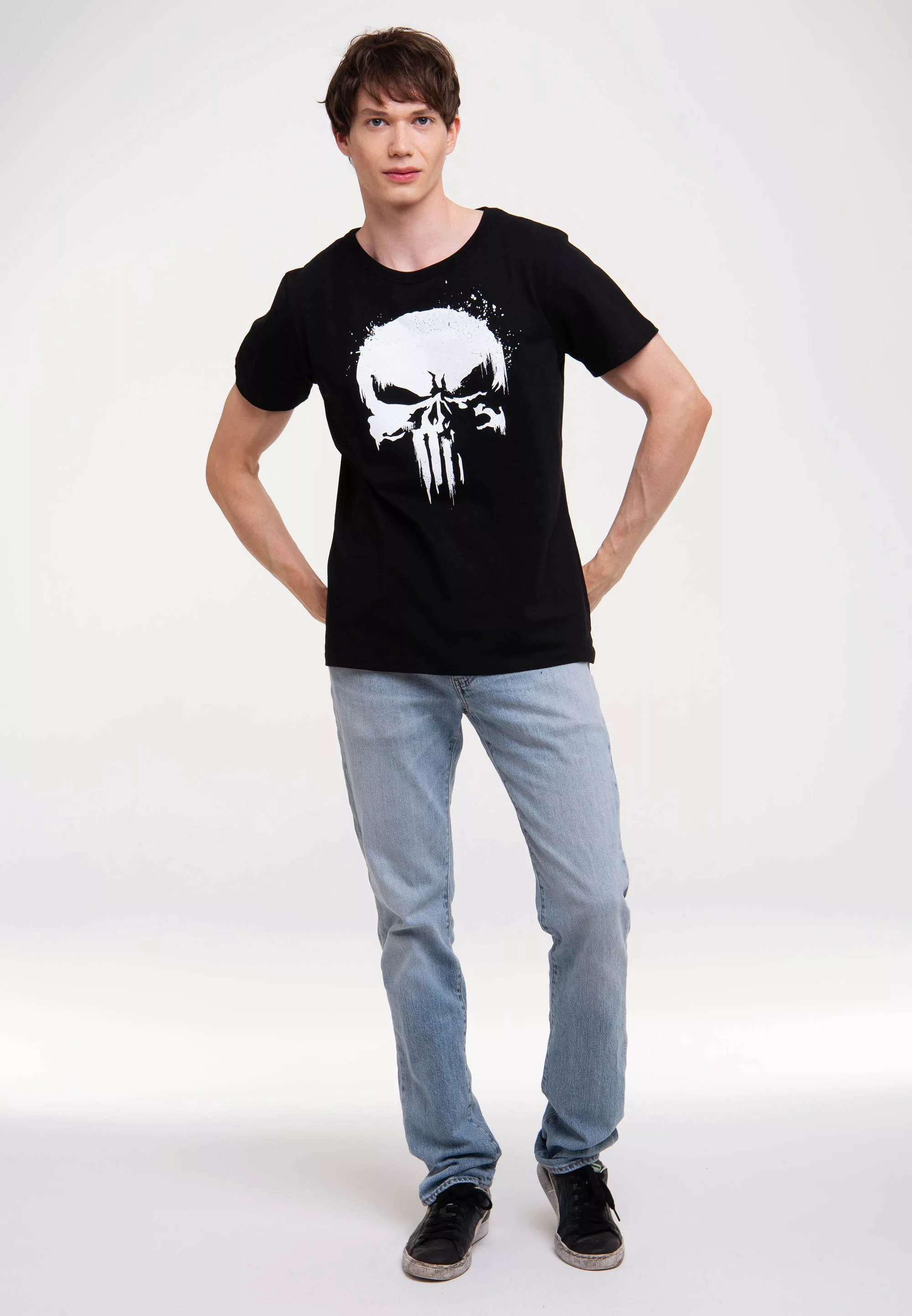 LOGOSHIRT T-Shirt "Marvel - Punisher TV Skull", mit lizenziertem Print günstig online kaufen