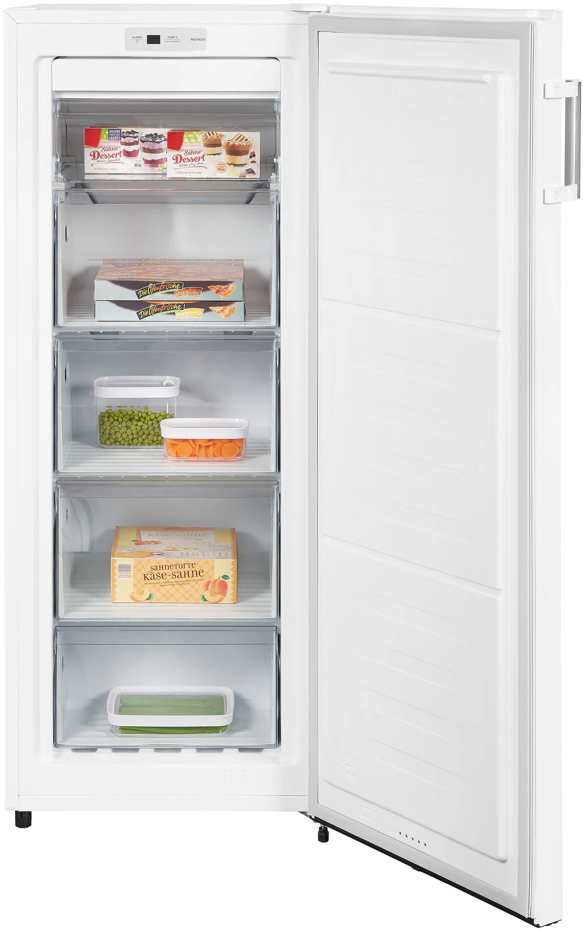 exquisit Gefrierschrank »GS231-NF-H-010E weiss«, 143,4 cm hoch, 56 cm breit günstig online kaufen