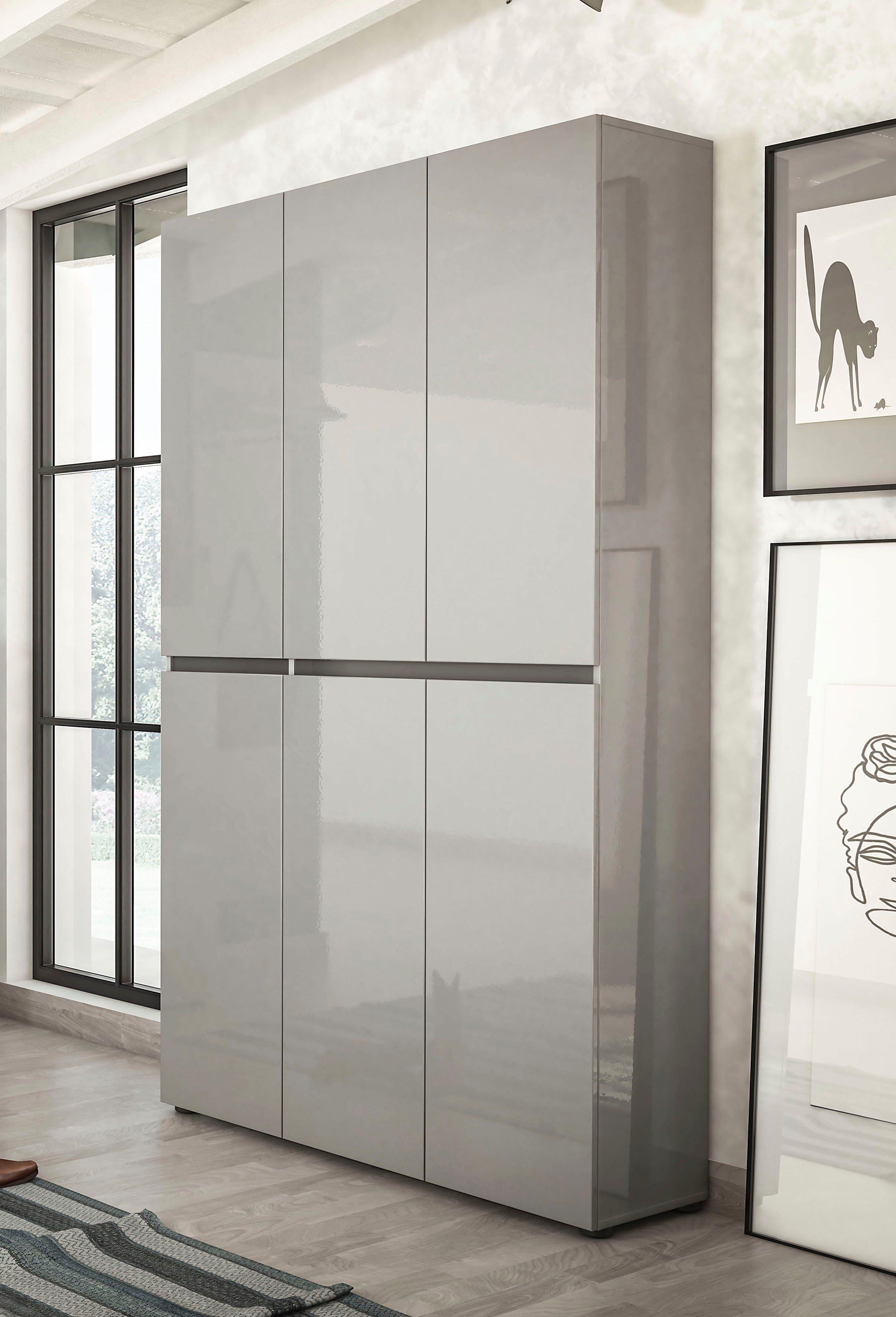 INOSIGN Schuhschrank "Mister", Breite 120 cm, Höhe 200 cm, 6 Türen günstig online kaufen