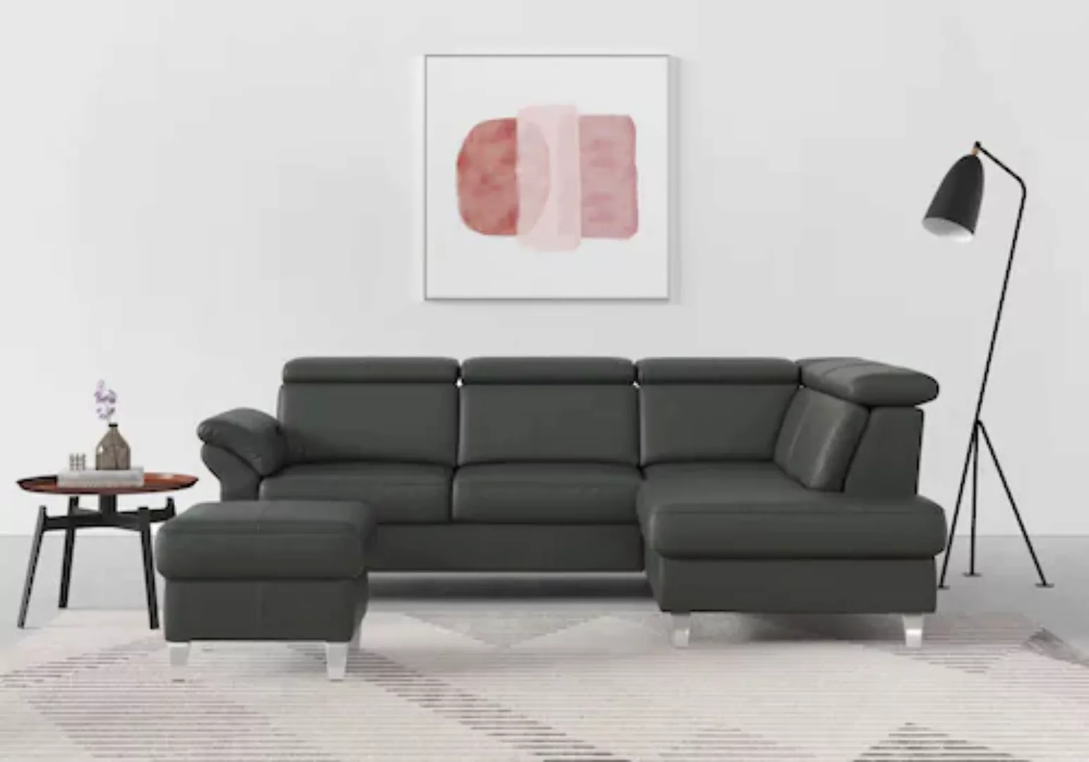 sit&more Ecksofa, inklusive Kopfteilverstellung, wahlweise mit Bettfunktion günstig online kaufen