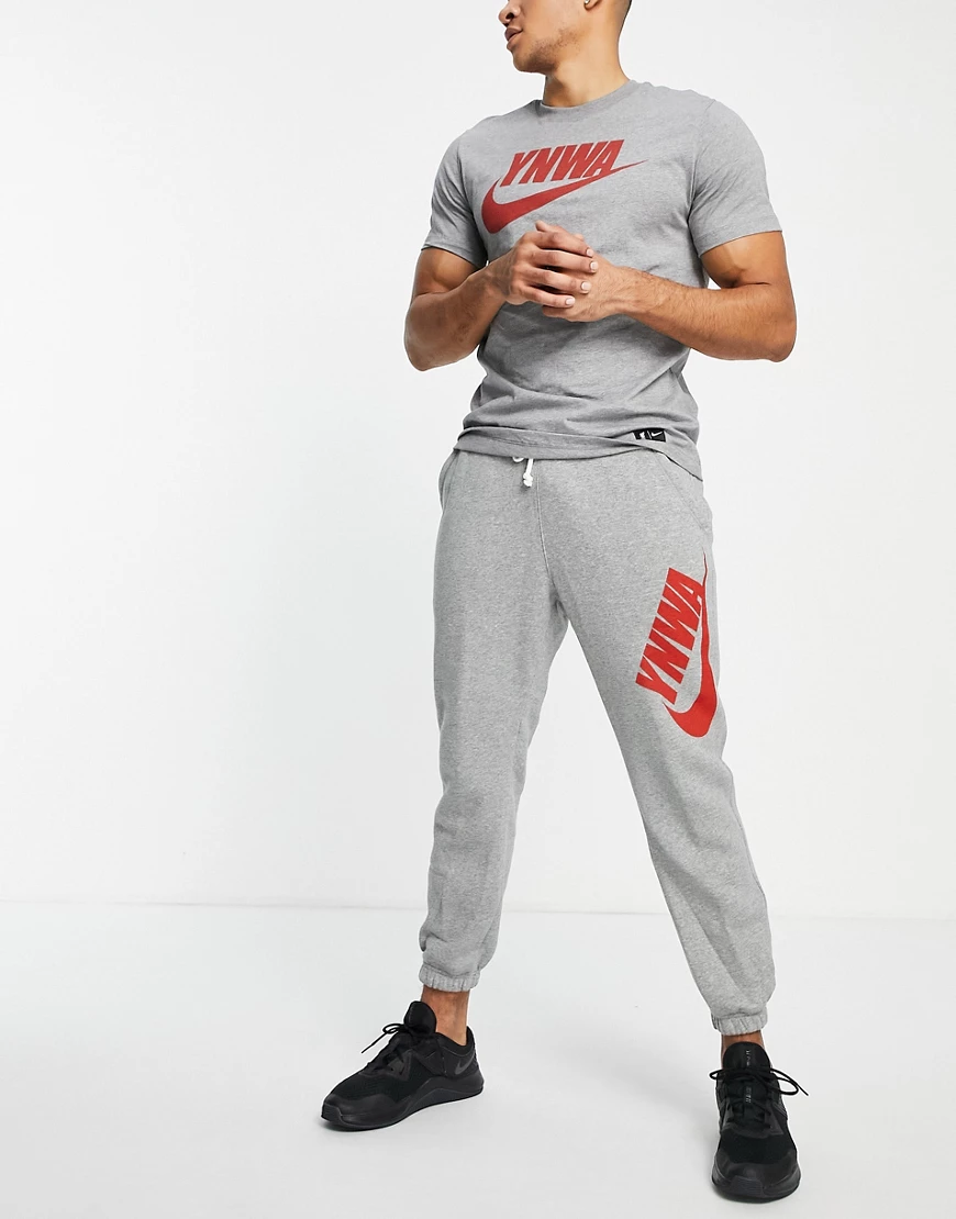Nike Football – Liverpool FC YNWA Swoosh – Jogginghose in Grau mit Logo günstig online kaufen