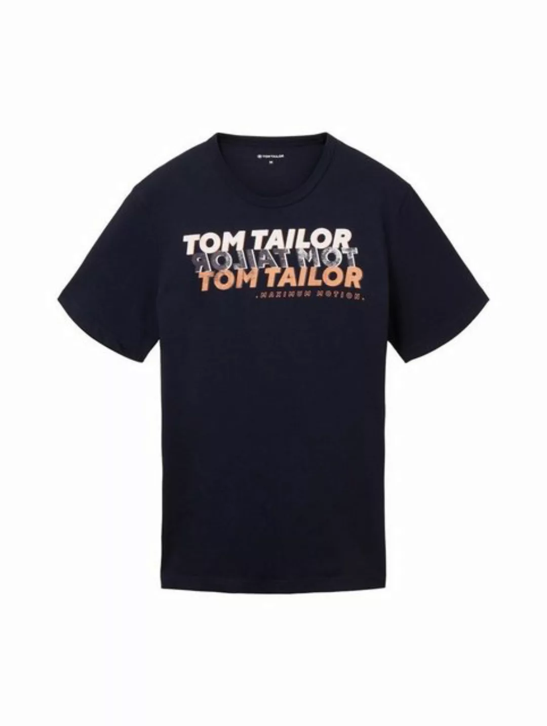 TOM TAILOR T-Shirt WORDING LOGO (1-tlg) aus Baumwolle günstig online kaufen