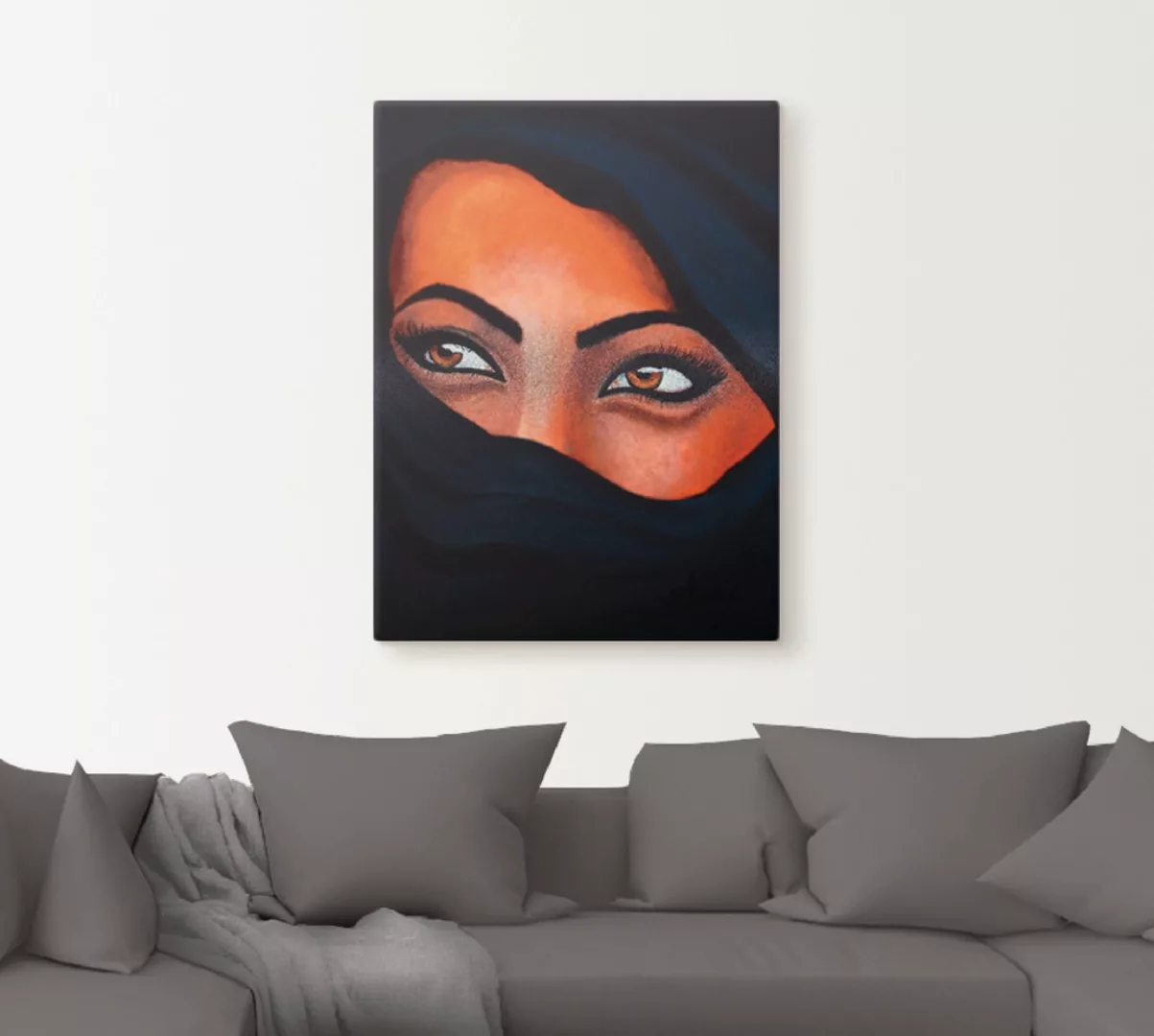 Artland Wandbild »Tuareg - Der Sand auf deiner Haut«, Frau, (1 St.), als Le günstig online kaufen