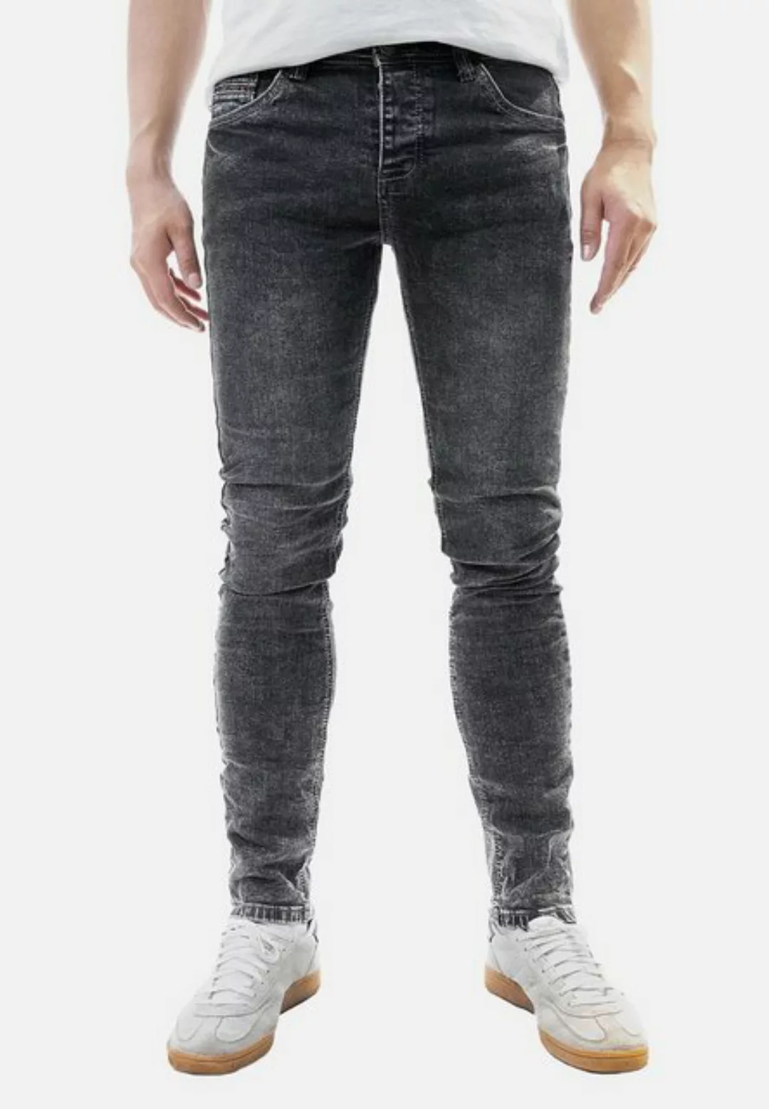 Jaylvis Regular-fit-Jeans Denim Jeans mit Kontrastnähten und Stretch Stone günstig online kaufen