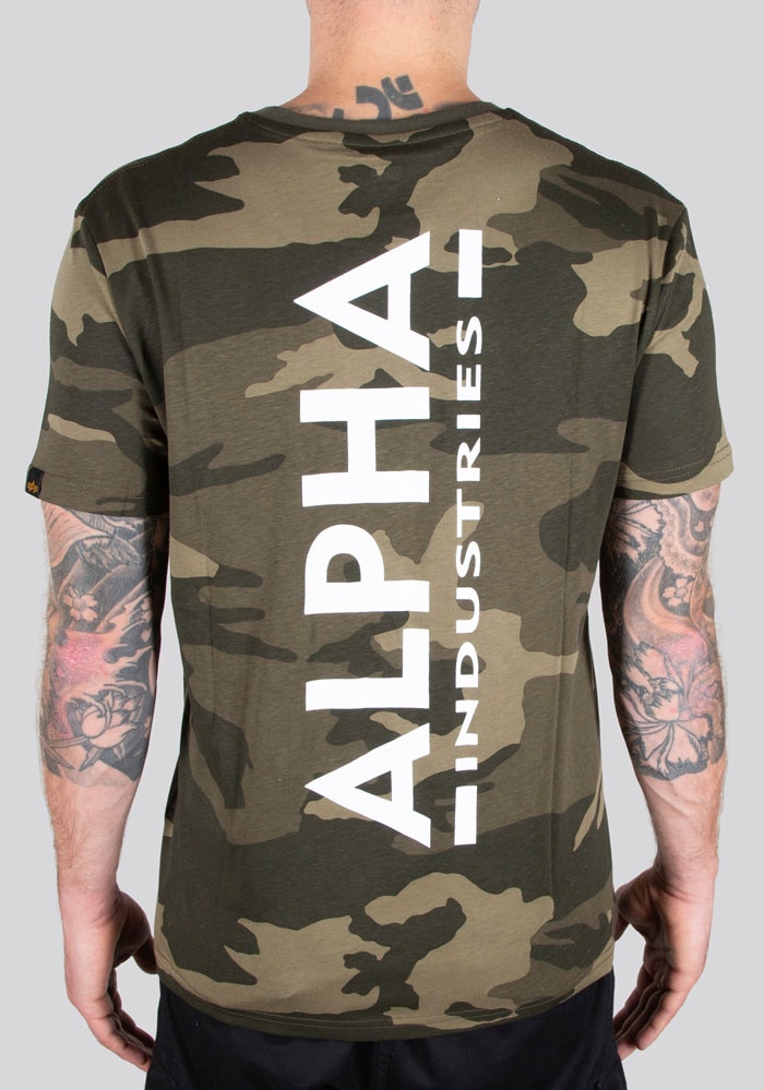 Alpha Industries Rundhalsshirt Backprint T Camo günstig online kaufen