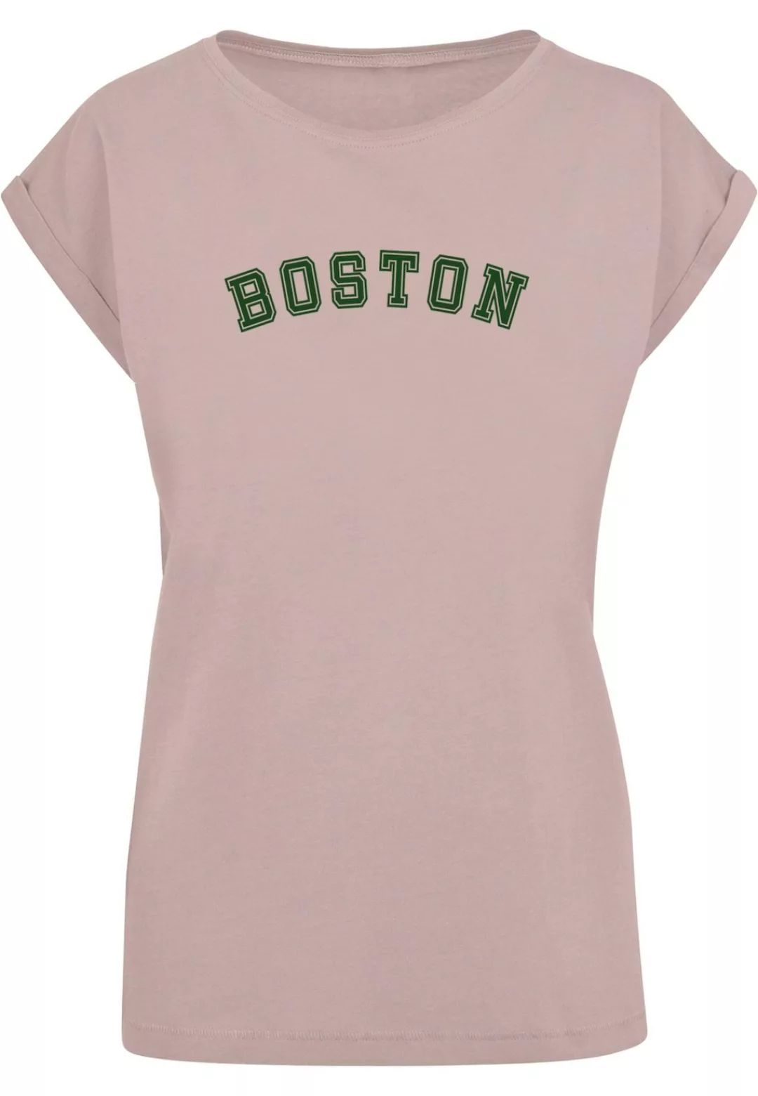 Merchcode T-Shirt "Merchcode Damen Ladies Boston Extended Shoulder Tee" günstig online kaufen