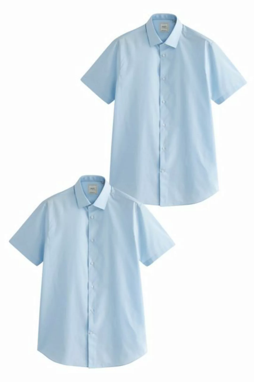 Next Kurzarmhemd Easy Care Kurzarm-Hemden, 2er-Pack (1-tlg) günstig online kaufen