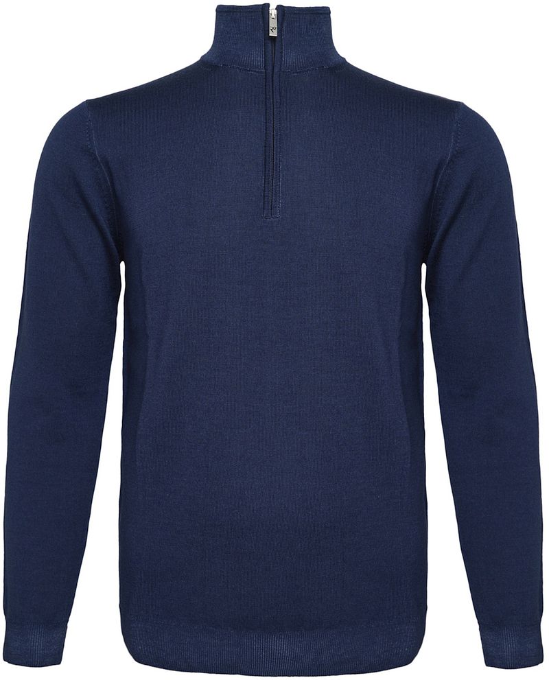 R2 Half Zip Pullover Merino Wolle Navy - Größe XL günstig online kaufen