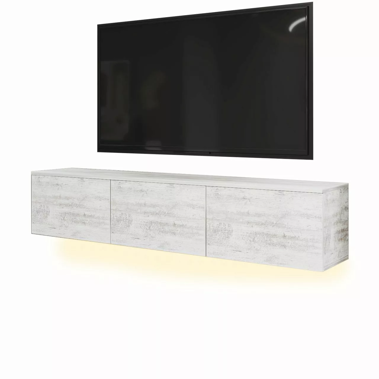 TV Lowboard Alston Kristall LED Beleuchtung günstig online kaufen