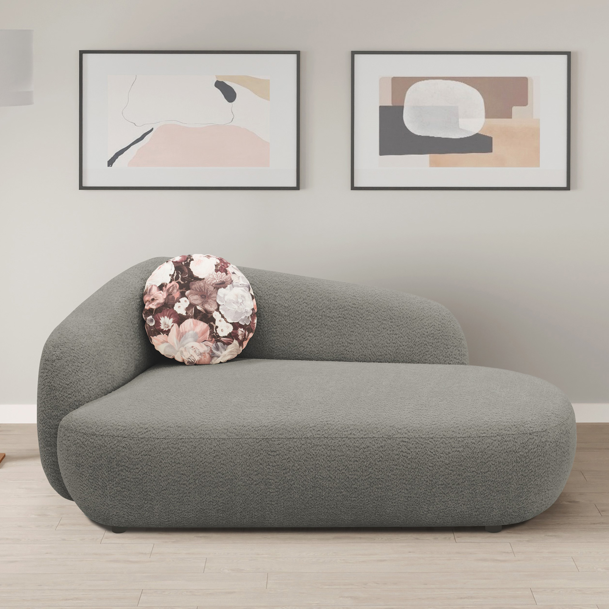 Recamiere 700013, Liege, oval, Füße mit Filzgleitern, Sofa, 183 x 105 x 75 günstig online kaufen