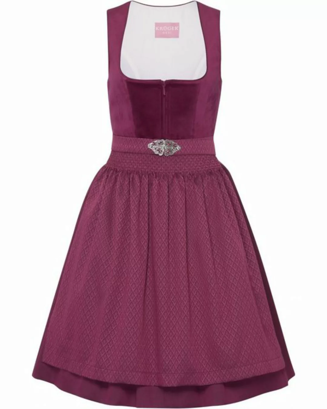 Krüger Madl Dirndl Midi Samtdirndl günstig online kaufen