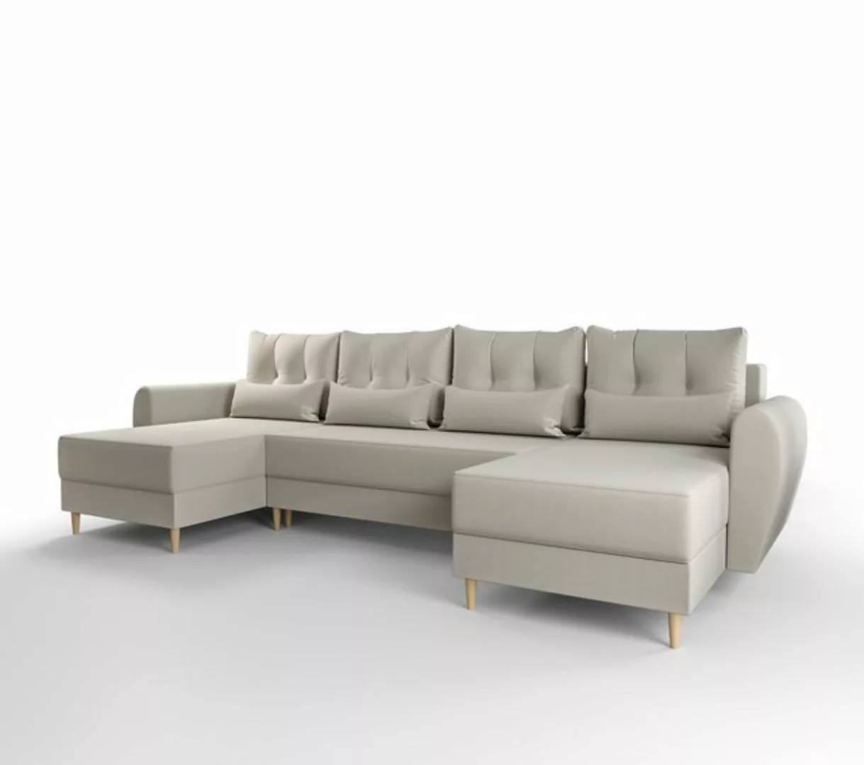 ALTDECOR Wohnlandschaft PALER+U, Couch mit Schlaffunktion, Wohnzimmer - Woh günstig online kaufen