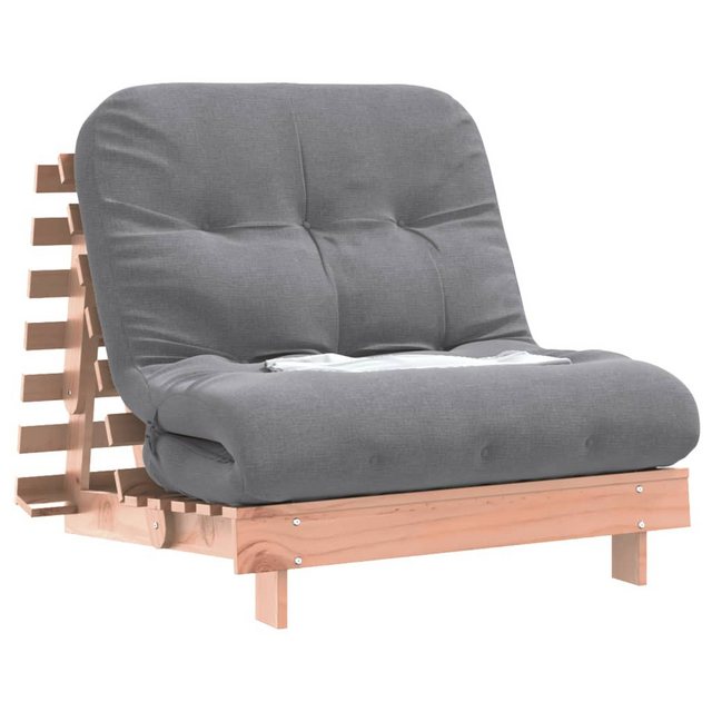 vidaXL Sofa, Futon Schlafsofa mit Matratze 90x206x11 cm Massivholz Douglasi günstig online kaufen