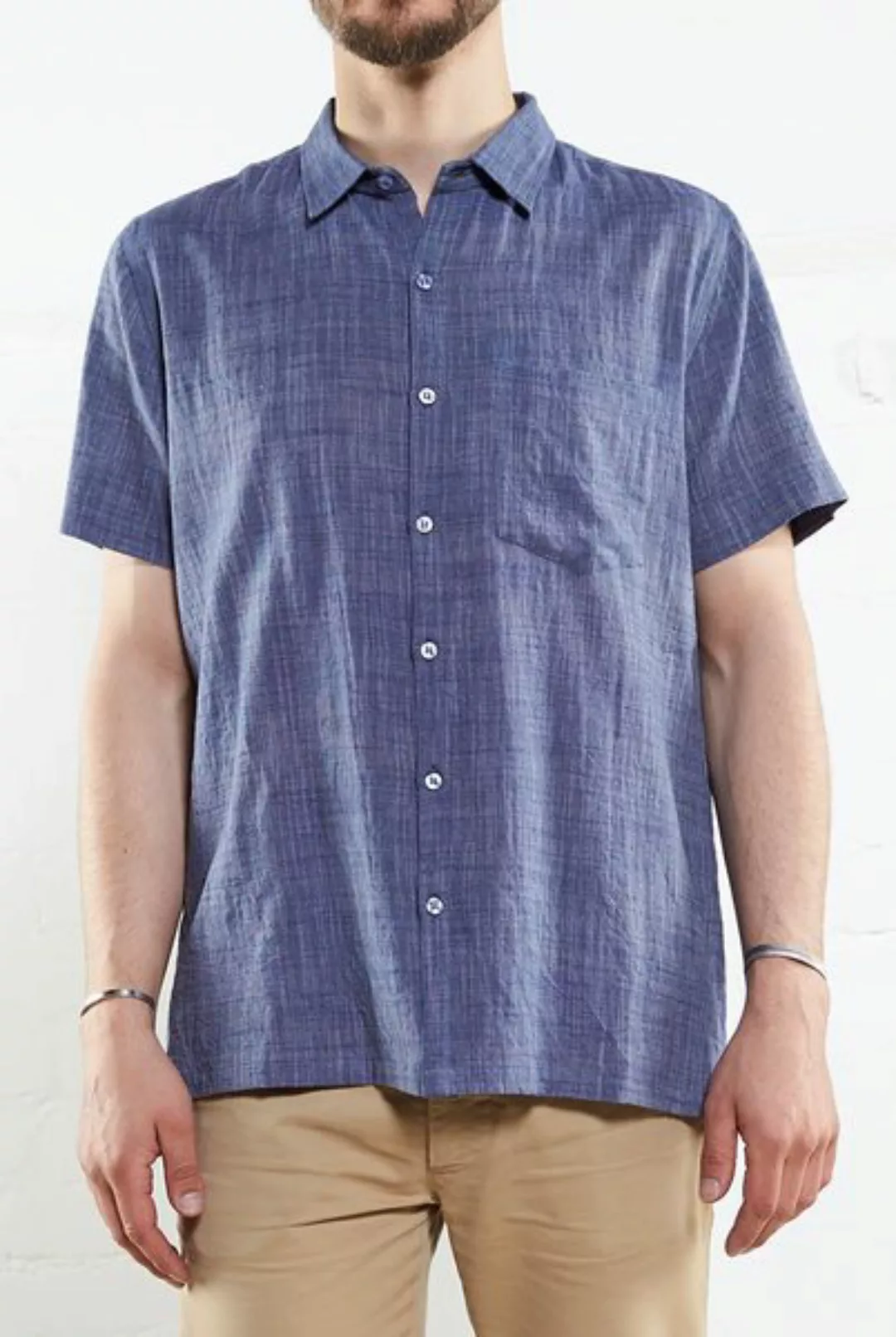 Handloom Shortsleeve Shirt günstig online kaufen