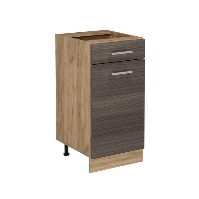 Vicco Unterschrank R-Line, Edelgrau/Goldkraft Eiche, 40 cm ohne Arbeitsplat günstig online kaufen