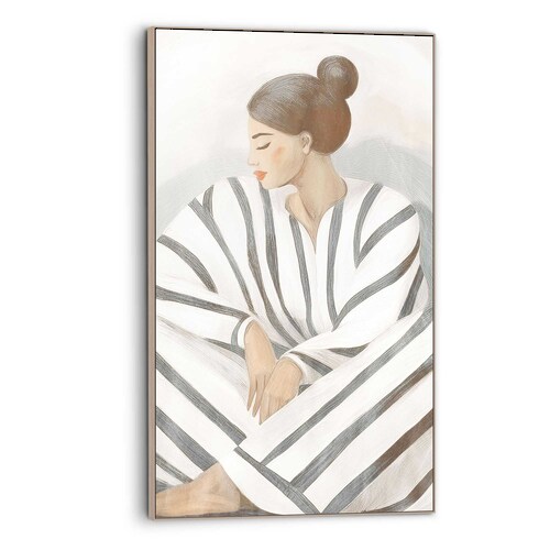 Reinders! Wandbild »Zen-Dame«, Schlafzimmer - Beige - MDF - Frauen - 70x118 günstig online kaufen