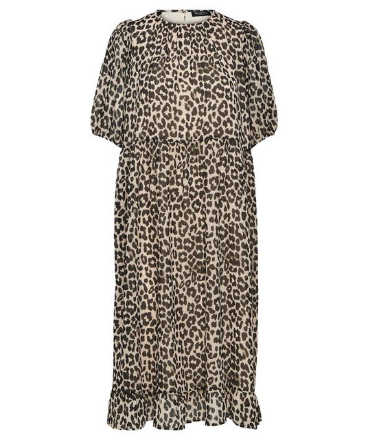 Selected Femme – Midi-Hängerkleid mit Leopardenmuster-Mehrfarbig günstig online kaufen