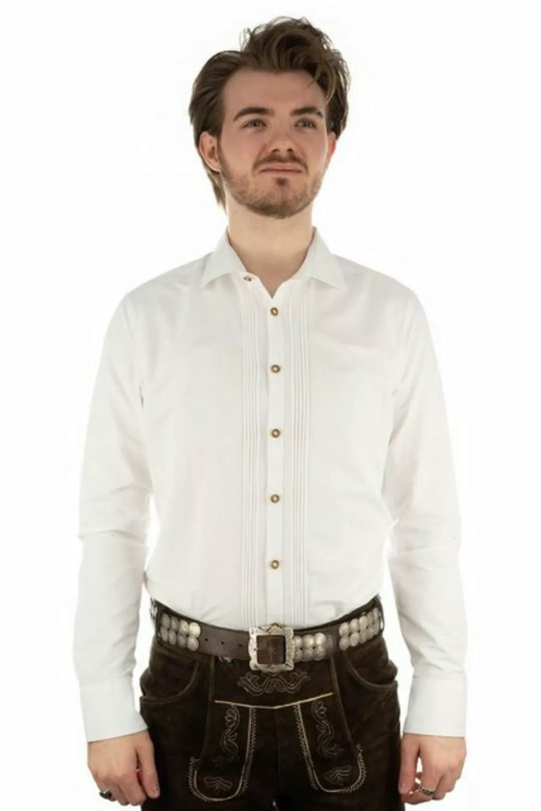 OS-Trachten Trachtenhemd Lexor Herren Langarmhemd mit Liegekragen günstig online kaufen