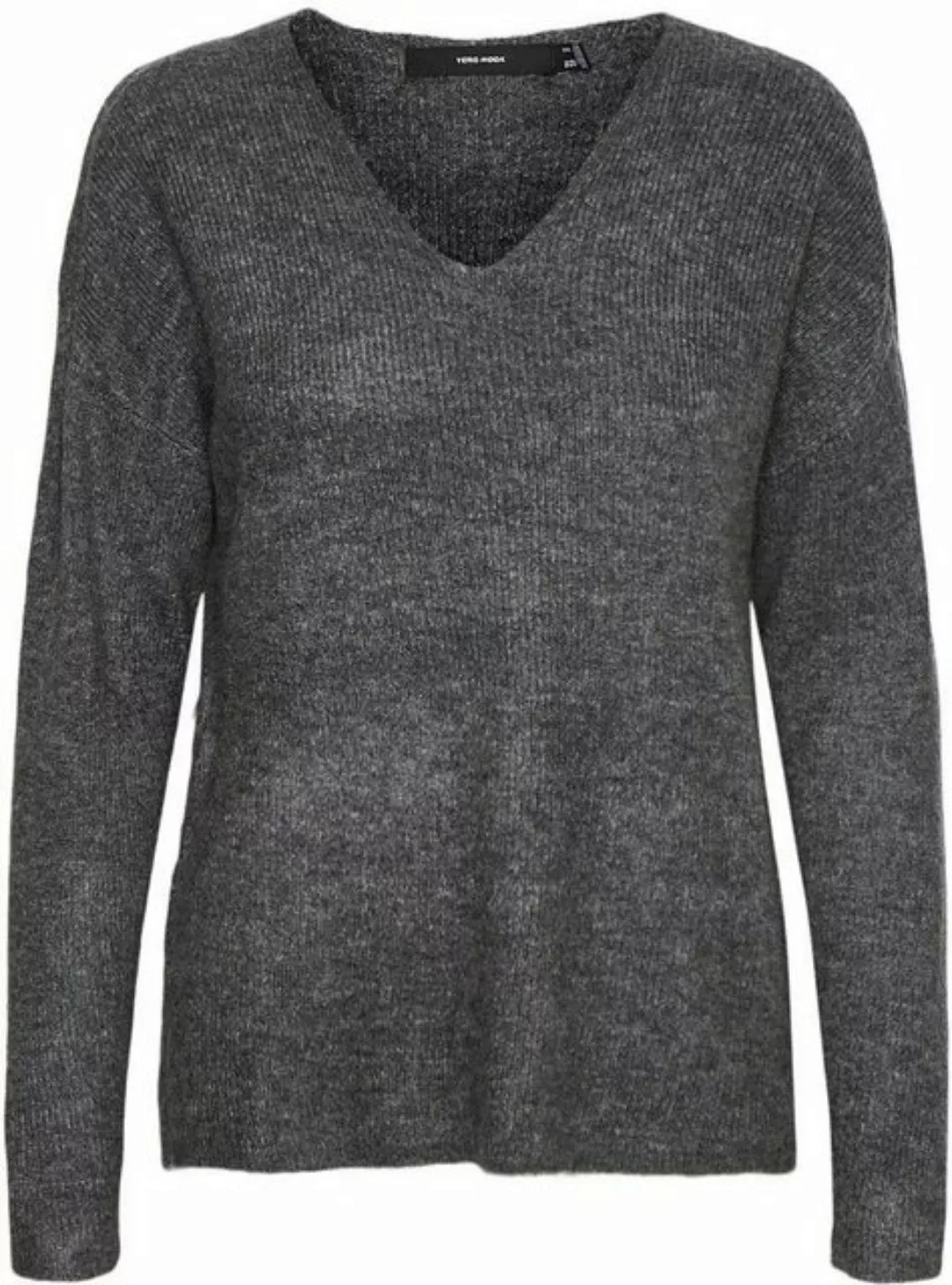 Vero Moda Damen Strickpullover VMCREWLEFILE LS V-NECK günstig online kaufen