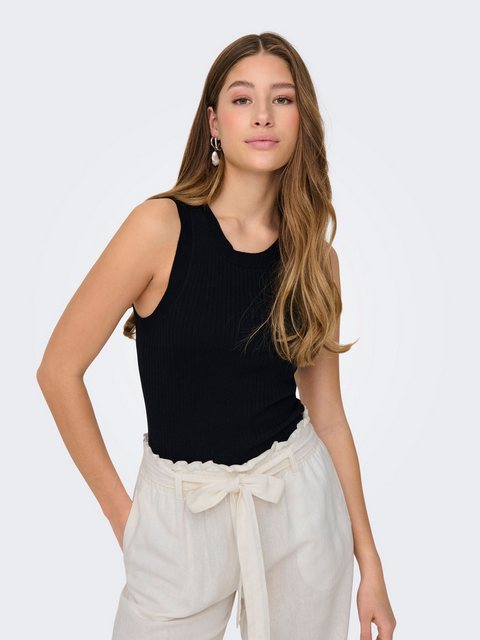 JACQUELINE de YONG Shirttop Geripptes Stricktop ohne Ärmel mit Rundhalsauss günstig online kaufen