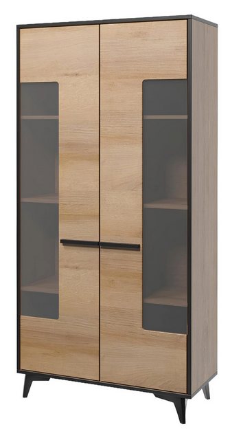 Xlmoebel Vitrine Glasvitrine Schrank Holzdesigner Neuer Schrank Holzvitrine günstig online kaufen