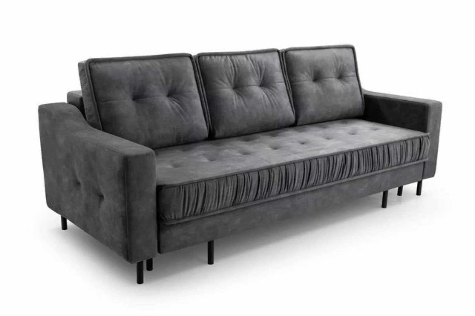 Beautysofa 3-Sitzer ALA, im skandinavisches Stil, mit hohe Metallbeine, für günstig online kaufen