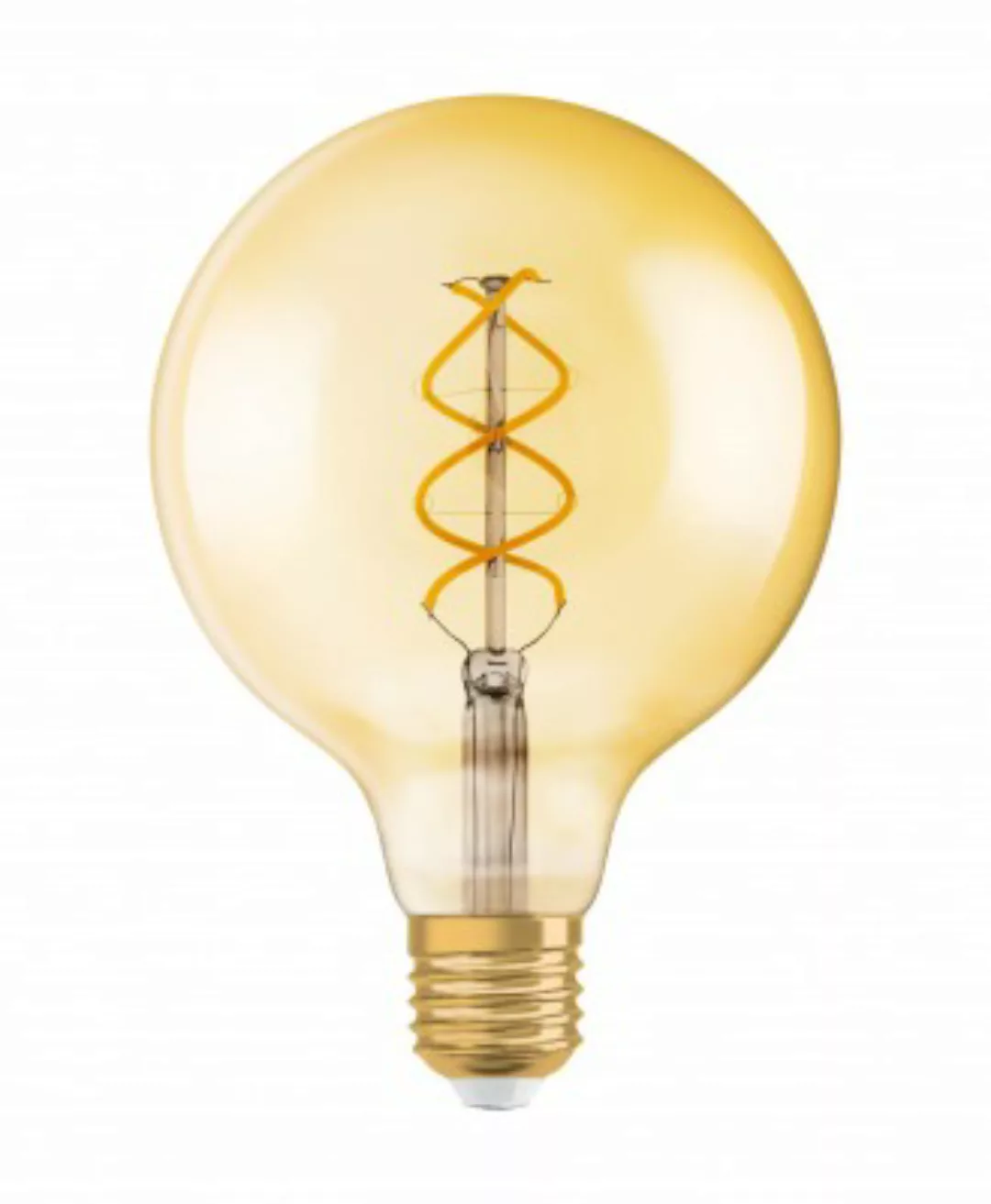Osram LED Lampe ersetzt 28W E27 Globe - G125 in Gold 4W 300lm 2000K dimmbar günstig online kaufen