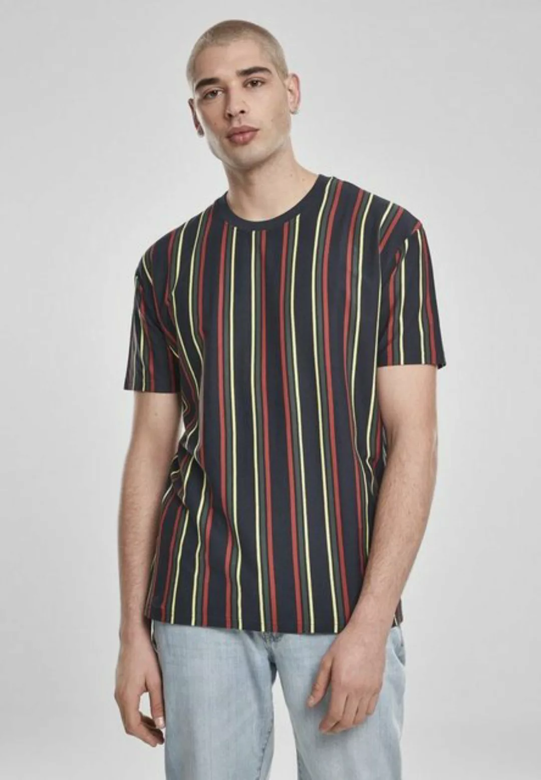 URBAN CLASSICS T-Shirt Urban Classics Herren Printed Oversized Retro Stripe günstig online kaufen