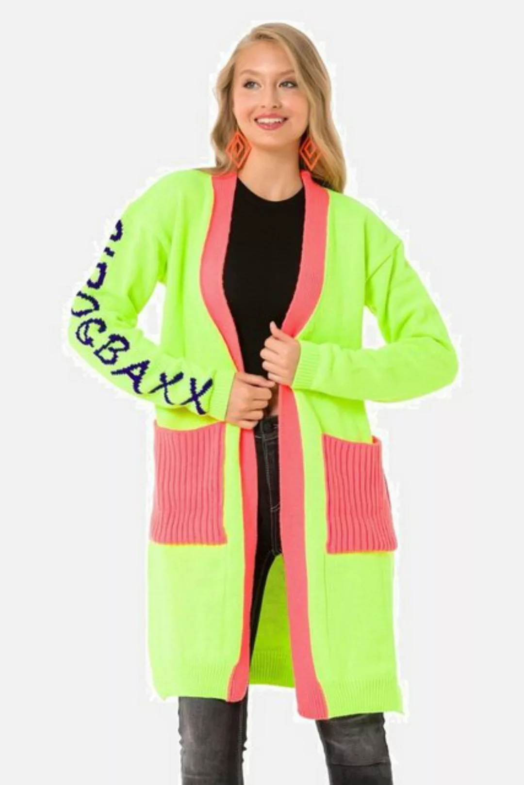 Cipo & Baxx Cardigan Stickjacke Im coolen Neon-Design, WP242 günstig online kaufen