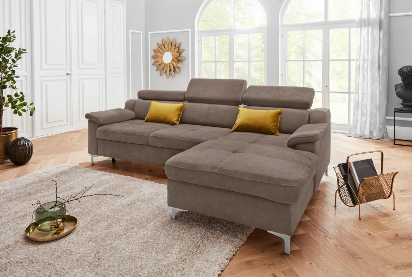 exxpo - sofa fashion Ecksofa "Florenz, komfortabel und bequem, tolle Detail günstig online kaufen