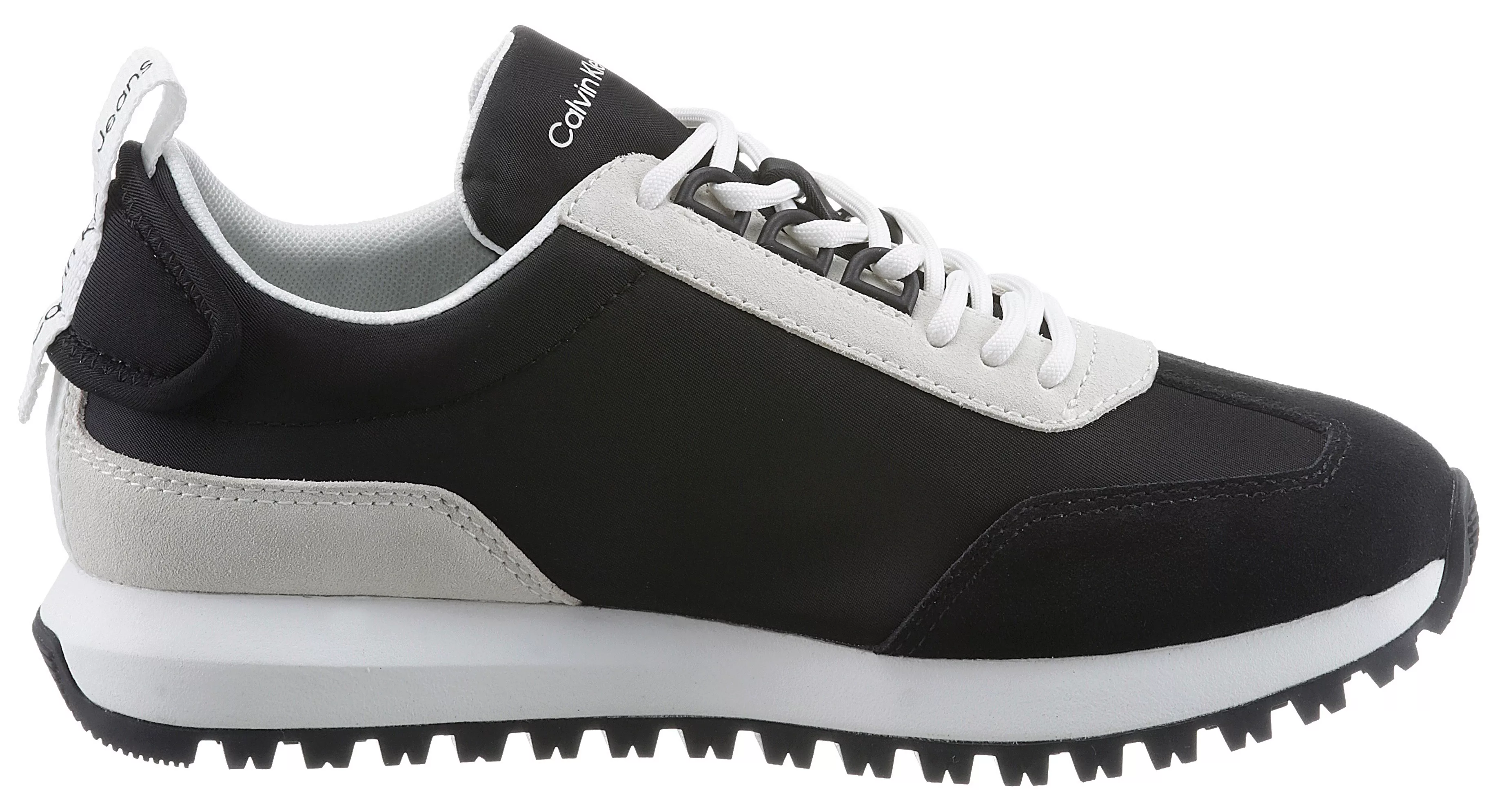 Calvin Klein Jeans Sneaker "TOOTHY RUNNER LACEUP MIX PEARL", mit Profilsohl günstig online kaufen