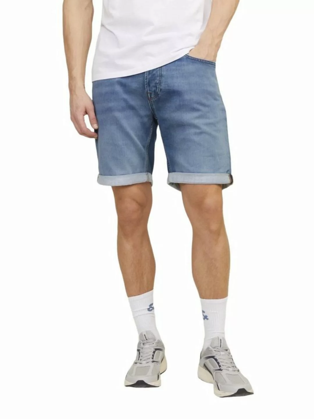 Jack & Jones Herren Jeans Short JJIRICK JJICON GE 381- Relgular Fit - Blau günstig online kaufen