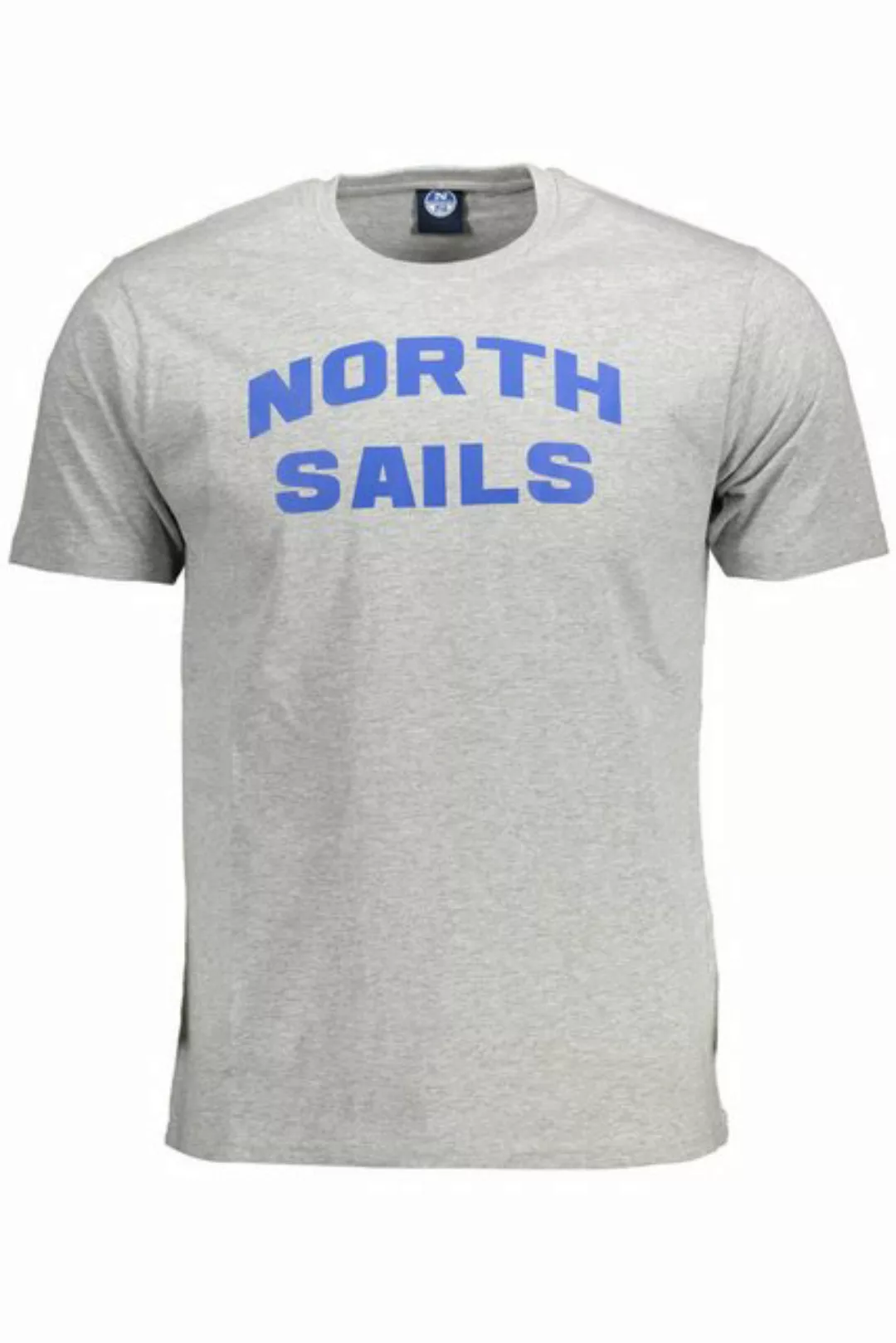 North Sails T-Shirt Graues Herren Kurzarm-T-Shirt mit Rundhals und günstig online kaufen