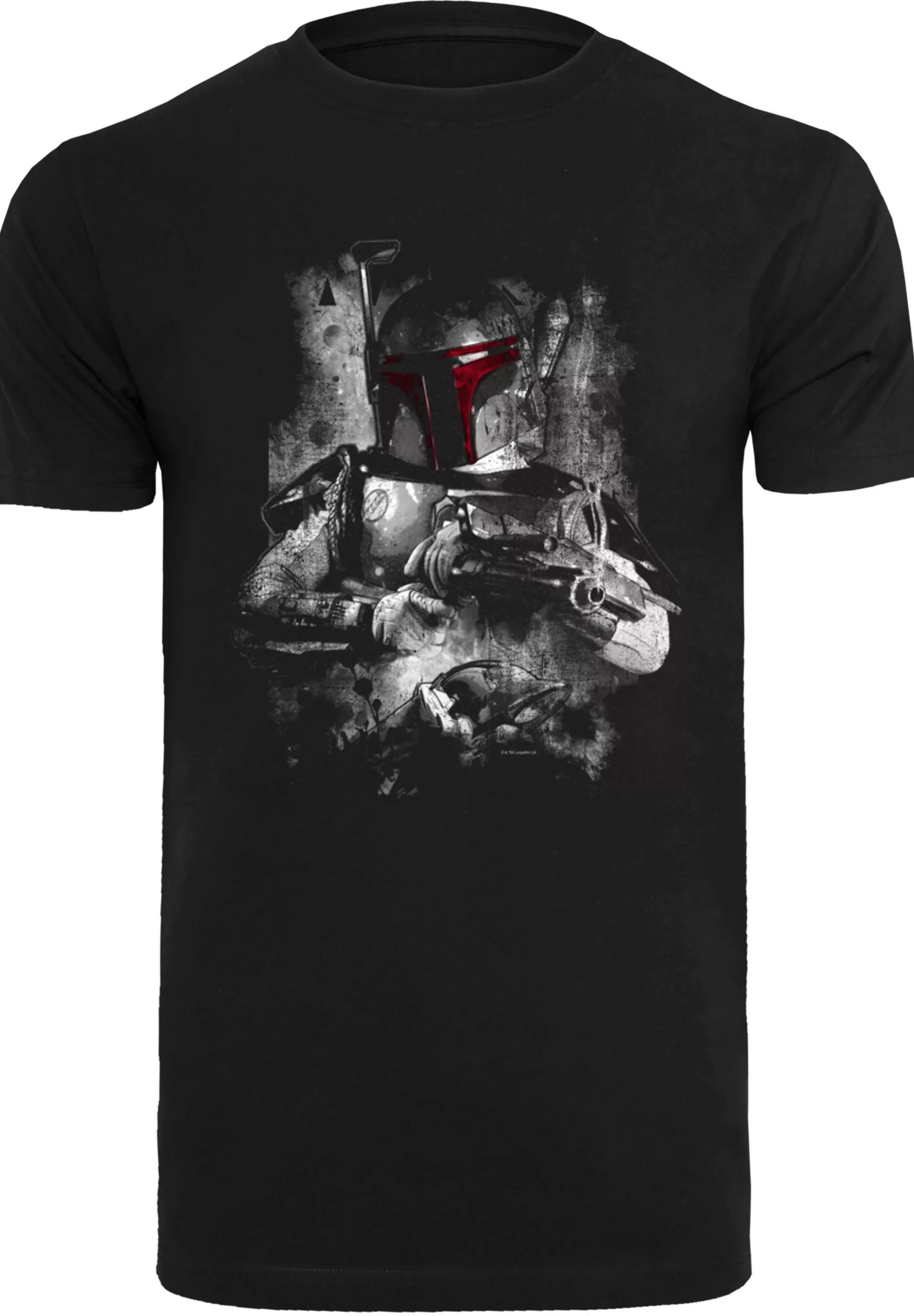 F4NT4STIC T-Shirt "Star Wars Boba Fett Distressed", Print günstig online kaufen