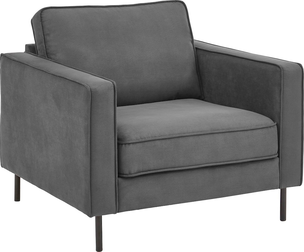 ATLANTIC home collection Sessel "Weston", im skandinavischem Stil, mit Well günstig online kaufen
