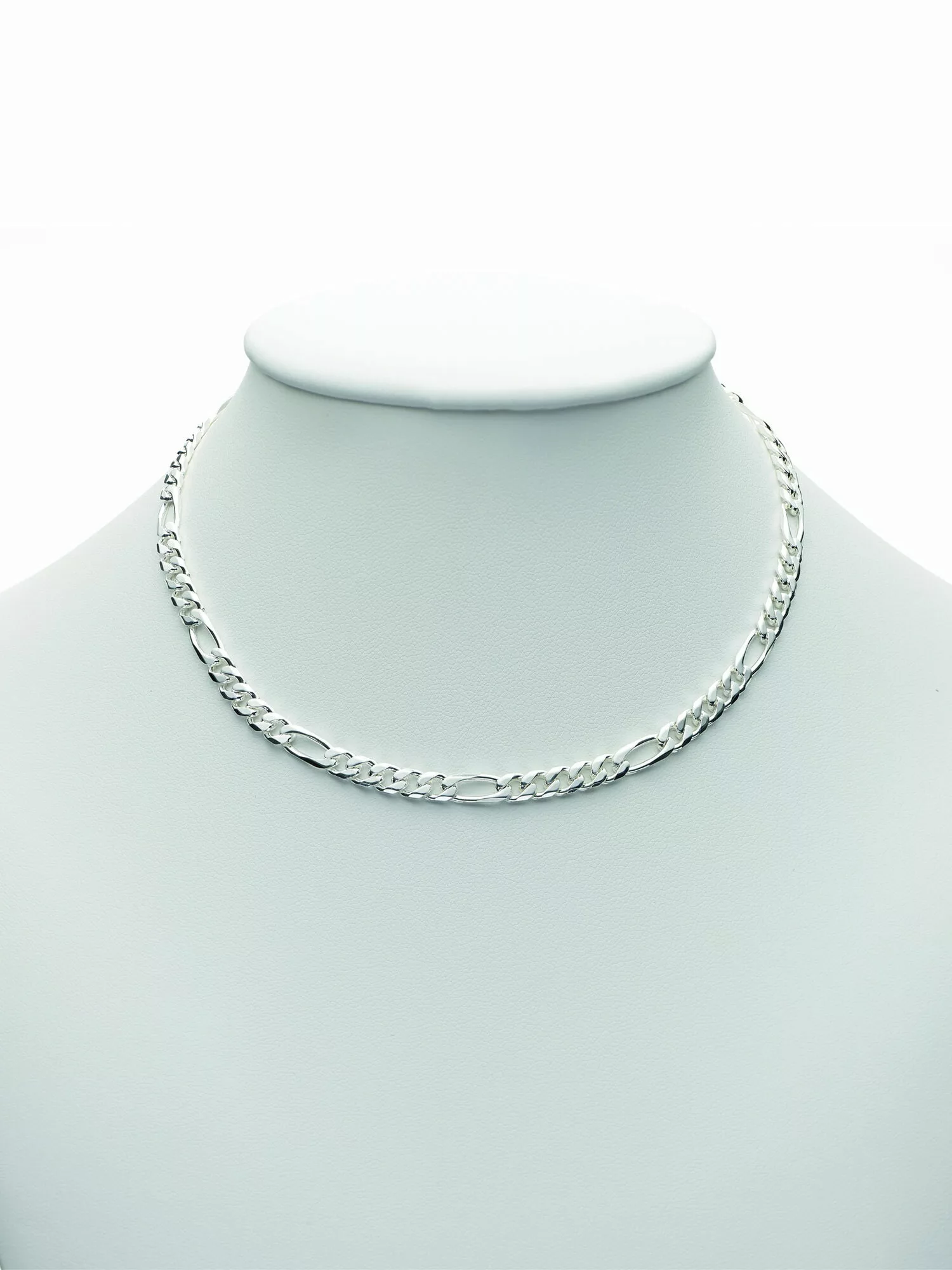Adelia´s Silberkette "925 Silber Figaro Halskette 60 cm Ø 4,4 mm", Silbersc günstig online kaufen