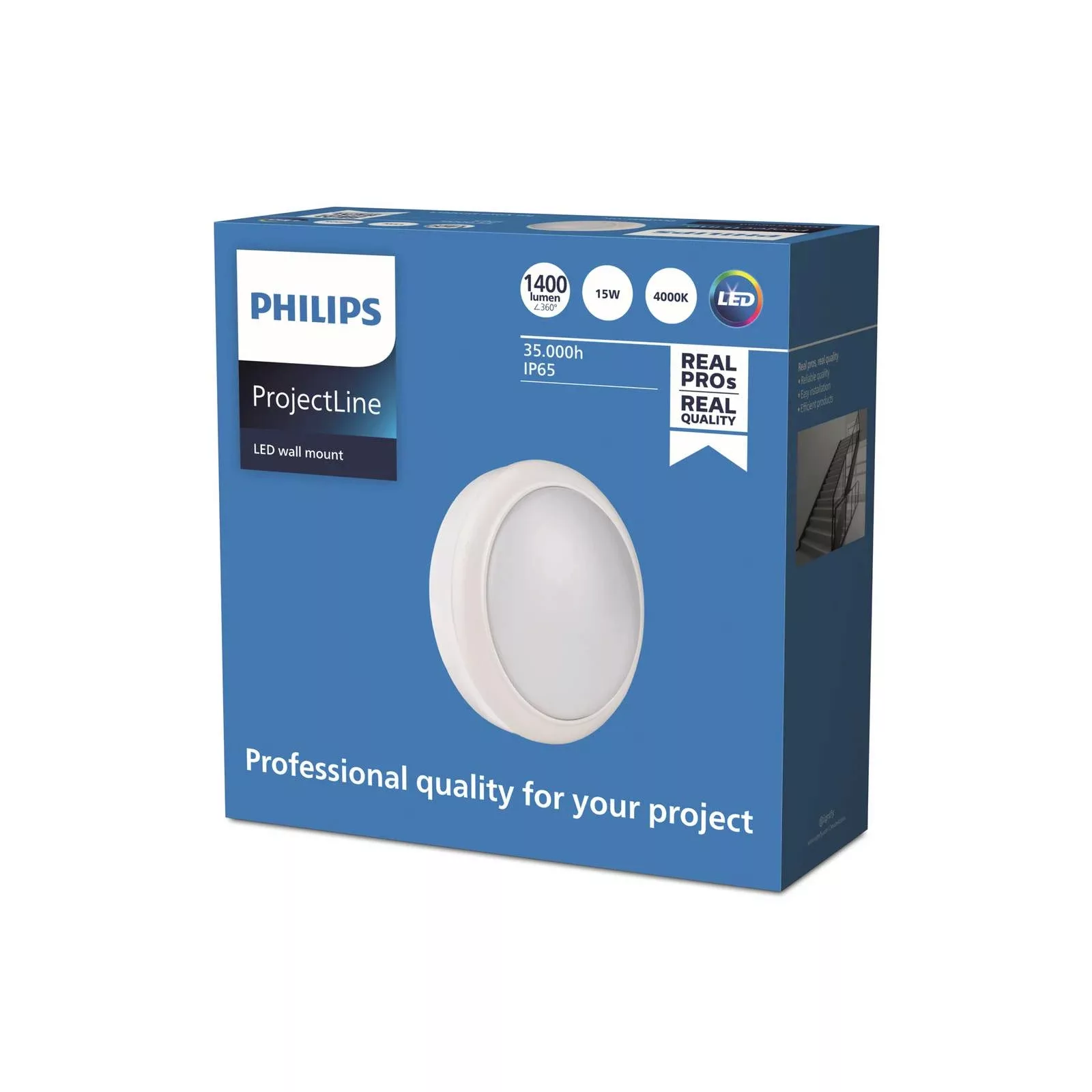 Philips ProjectLine LED-Wandleuchte, oval, 4.000K günstig online kaufen