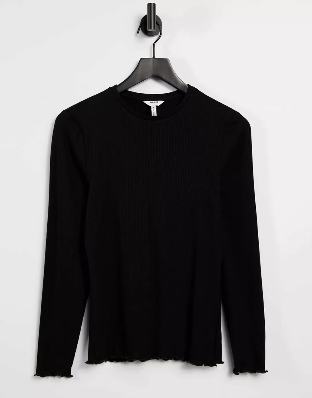 Object Amie Langarm-t-shirt XS Black günstig online kaufen