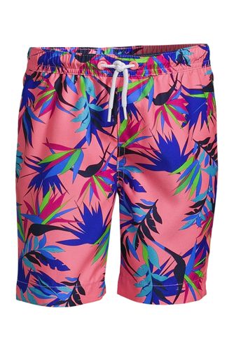 Badeshorts, Größe: 110-116, Pink, Polyester, by Lands' End, Primo Pink Trop günstig online kaufen