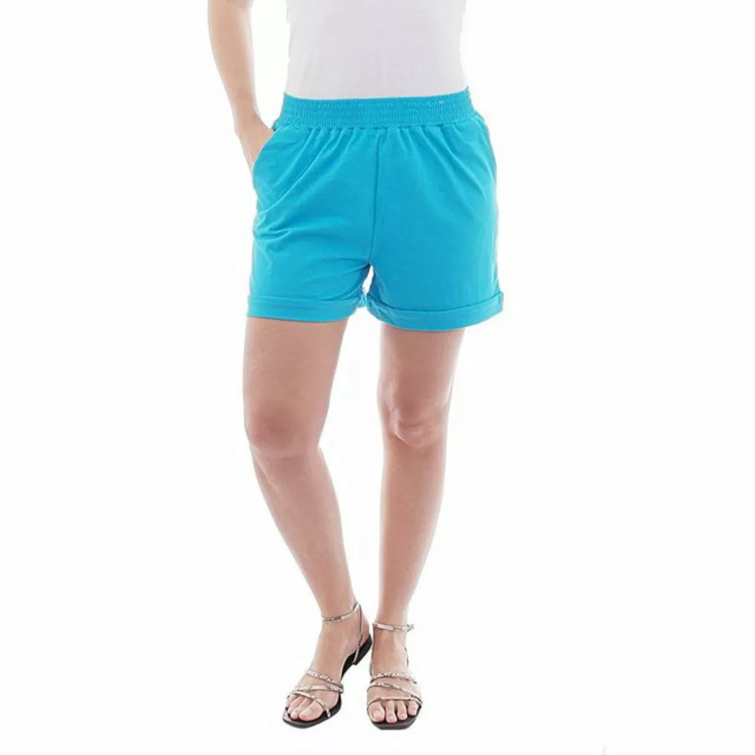 YESET Shorts YESET Damen Jogging Shorts Sweatshorts kurz 1/2 Baumwolle HELL günstig online kaufen