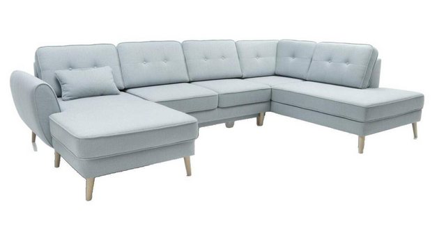 JVmoebel Ecksofa Wohnzimmer Möbel Ecksofa Textilsofa Design Sofa Ecksofas U günstig online kaufen