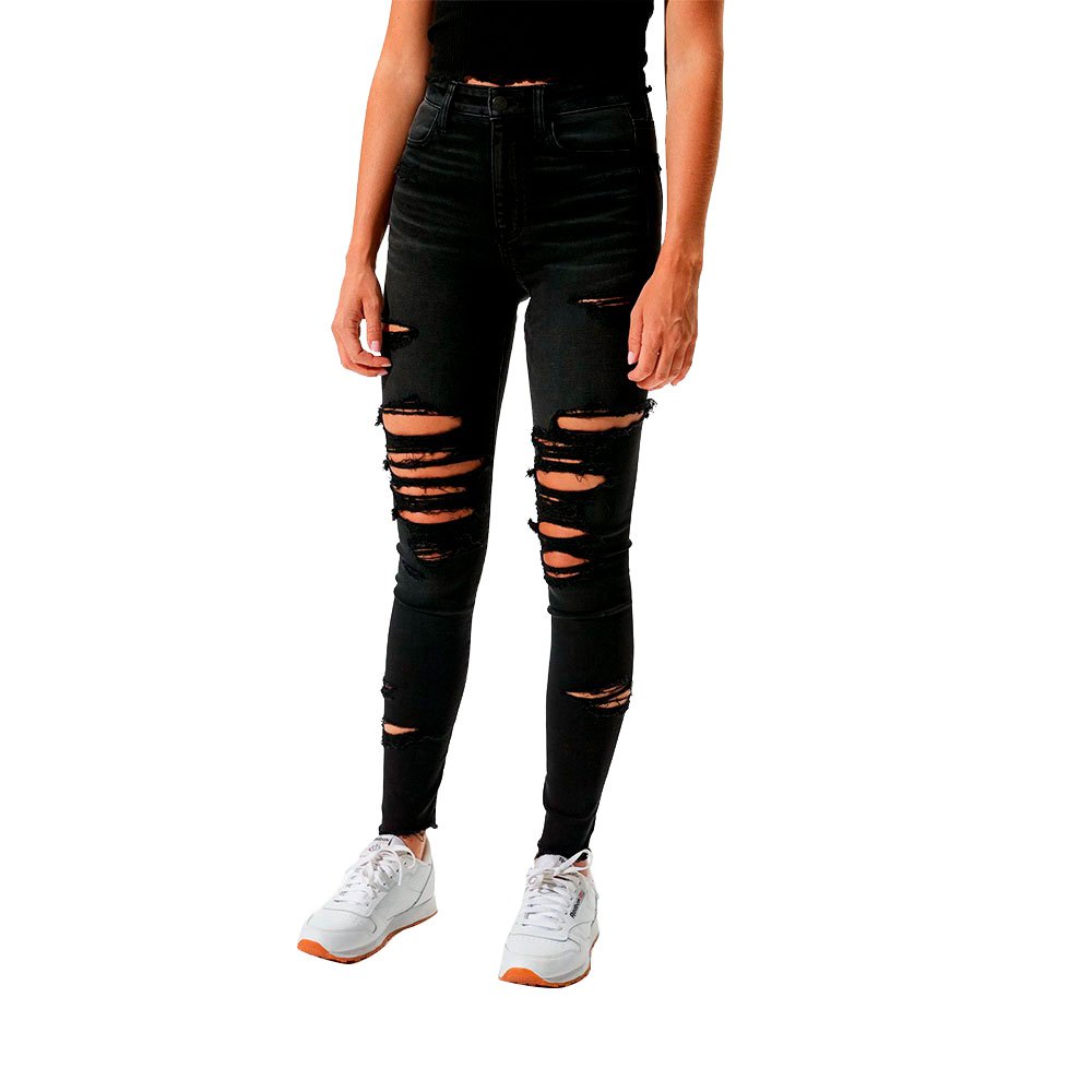 American Eagle Ne(x)t Level Ripped Super Jeggings 8 Black Slash günstig online kaufen