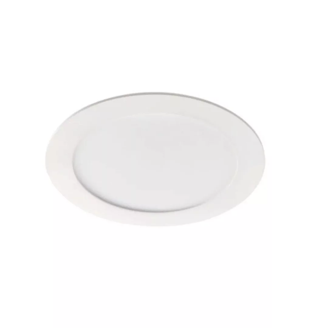 LED Einbauleuchte Rounda in Weiß 12W 720lm IP44 158mm 3000K günstig online kaufen